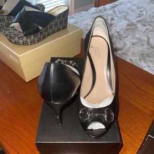 Gucci Peep Toe Heels